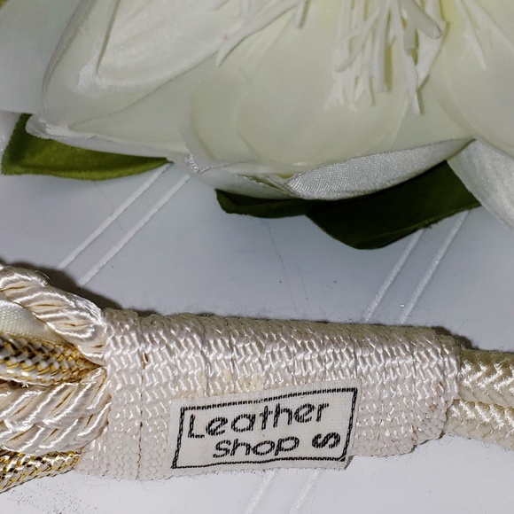 Vintage 80's style Braided pearled belt - Picture 6 of 6